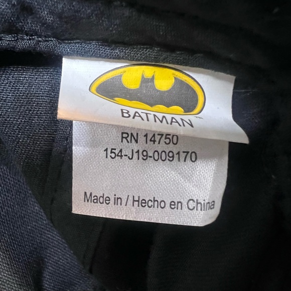 Batman Baseball Cap Youth One Size Fits Most Balck And Gray - Picture 2 of 5